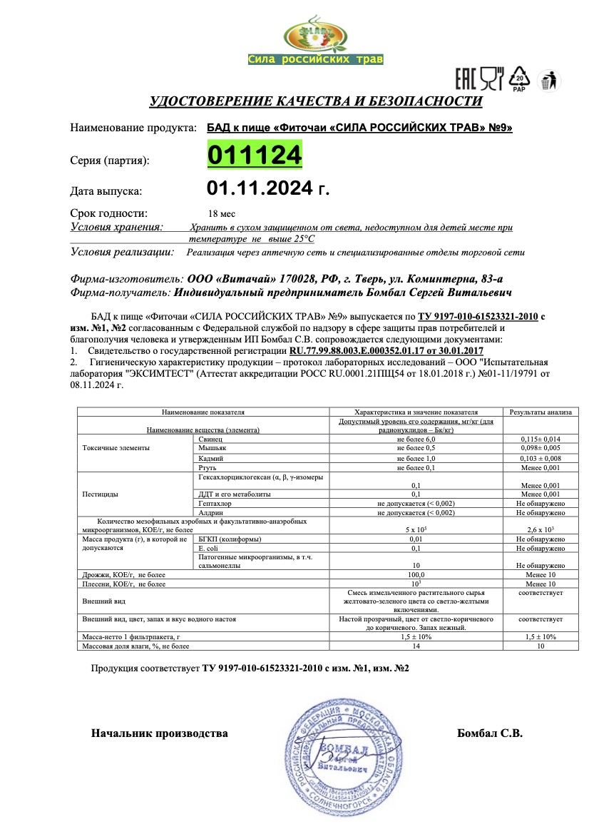 Паспорт №112024
